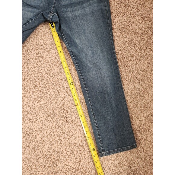 J JILL Jeans Womens Size 16 Blue Denim Authentic Fit Slim Ankle Jeans - Picture 5 of 6